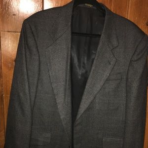 OSCAR DE LA RENTA Menswear Black Wool Coat